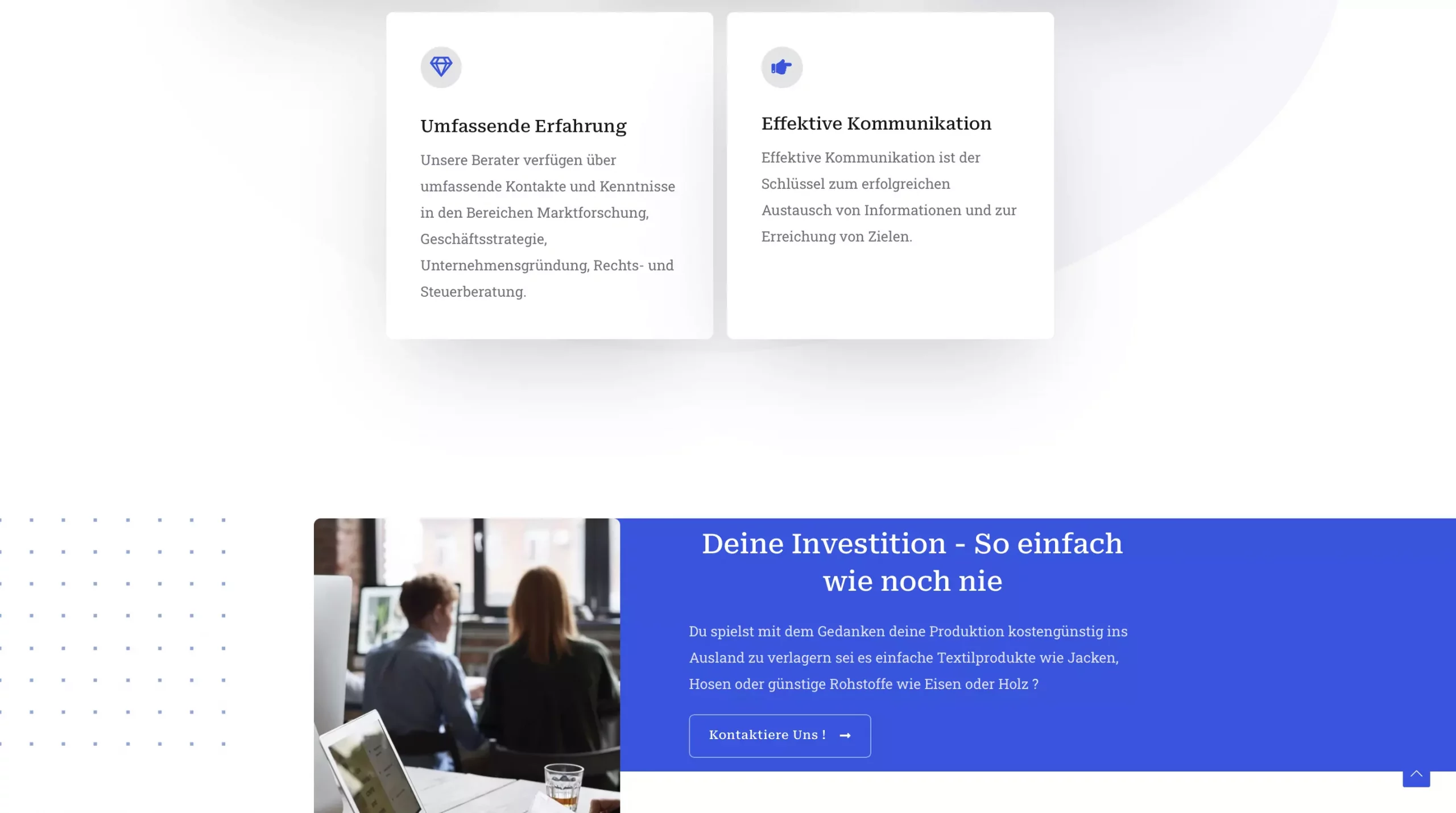 Consulting Webseite